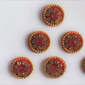 RC001 Round Coloured Crystal Fancy Bindis  1