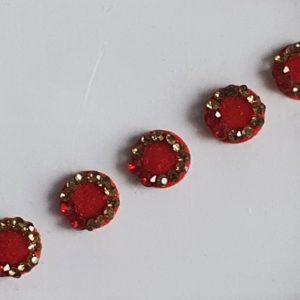 RC004 Round Coloured Crystal Fancy Bindis  1