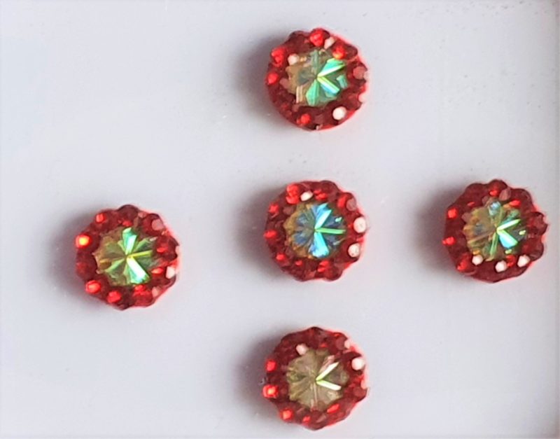 RC008 Round Coloured Crystal Fancy Bindis