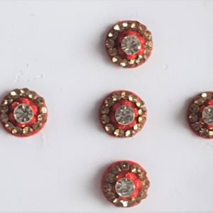 RC010 Round Coloured Crystal Fancy Bindis  1