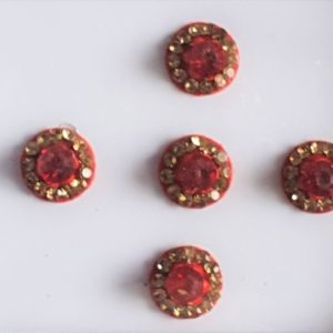 RC015 Round Coloured Crystal Fancy Bindis 1