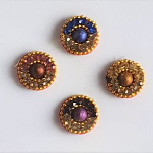 RC018 Round Coloured Crystal Fancy Bindis 1