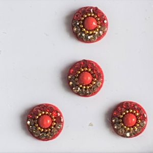 RC019 Round Coloured Crystal Fancy Bindis 1