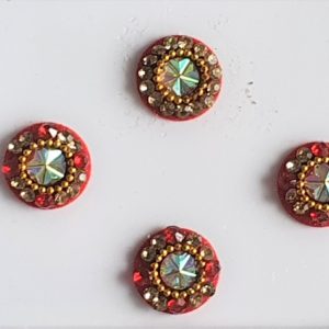 RC020 Round Coloured Crystal Fancy Bindis 1