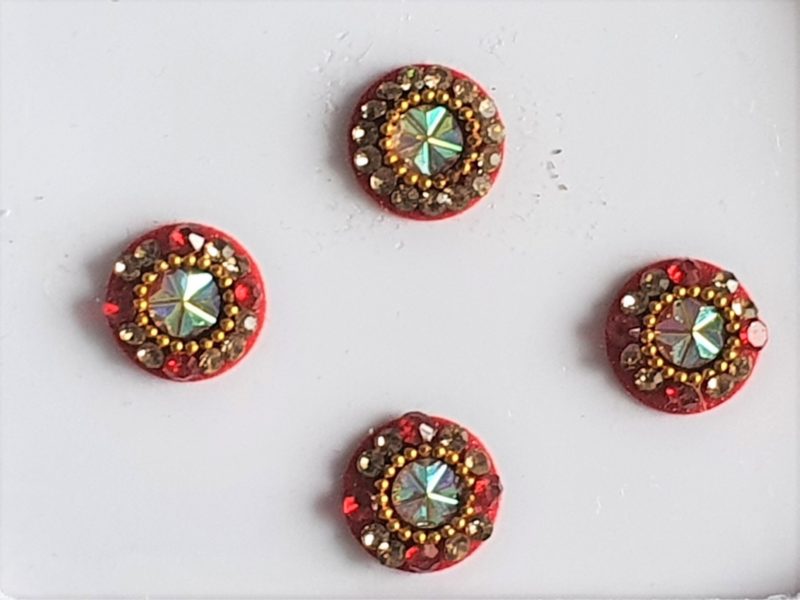 RC020 Round Coloured Crystal Fancy Bindis