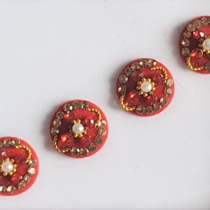 RC021 Round Coloured Crystal Fancy Bindis  1