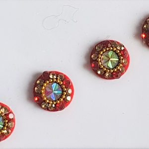 RC022 Round Coloured Crystal Fancy Bindis 1