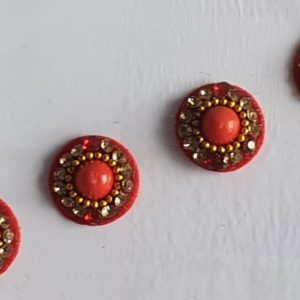 RC023 Round Coloured Crystal Fancy Bindis  1