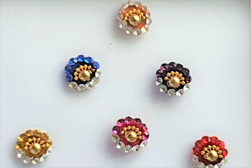 LBRC024 Round Coloured Crystal Fancy Bindis