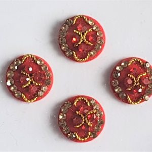 RC026 Round Coloured Crystal Fancy Bindis 1