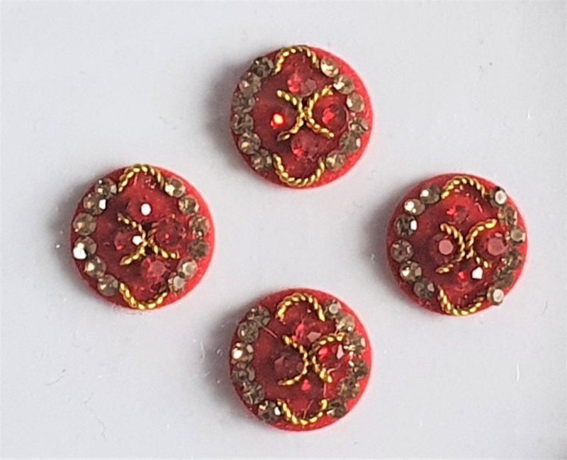 RC026 Round Coloured Crystal Fancy Bindis