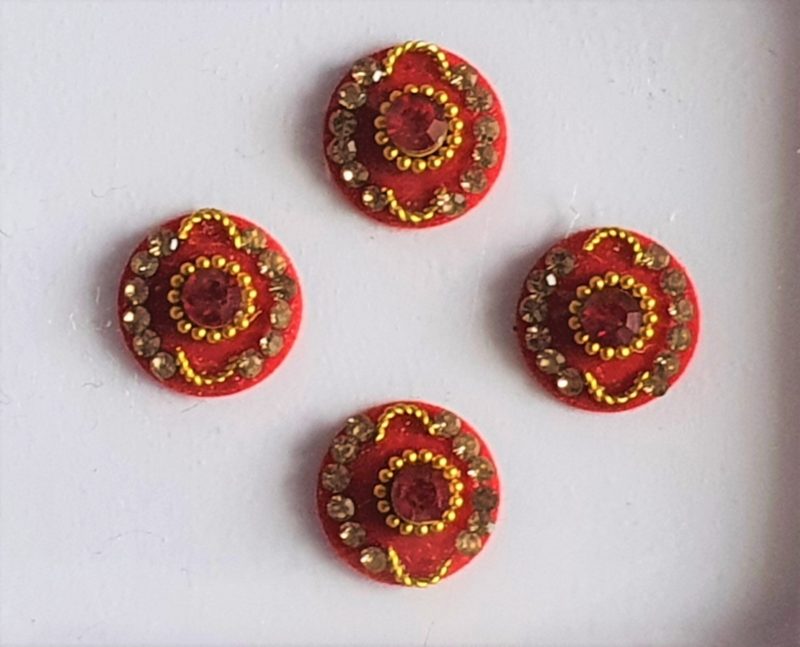 RC027 Round Coloured Crystal Fancy Bindis