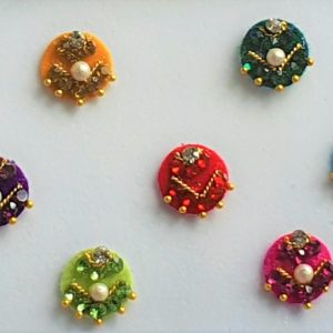 LBRC053 Round Coloured Crystal Fancy Bindis 1