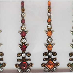 27 - Long Multi Coloured Crystal Fancy Bindis