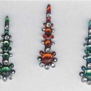 59 - Long Multi Coloured Crystal Fancy Bindis