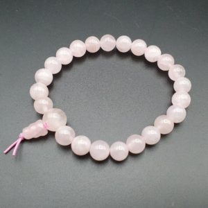 Rose quartz 8mm Power bead bracelet