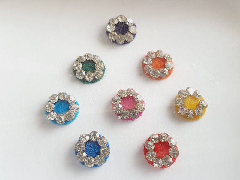 PRC005 Round Coloured Crystal Fancy Bindis