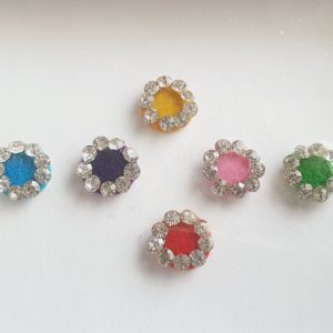 PRC007 Round Coloured Crystal Fancy Bindis  1