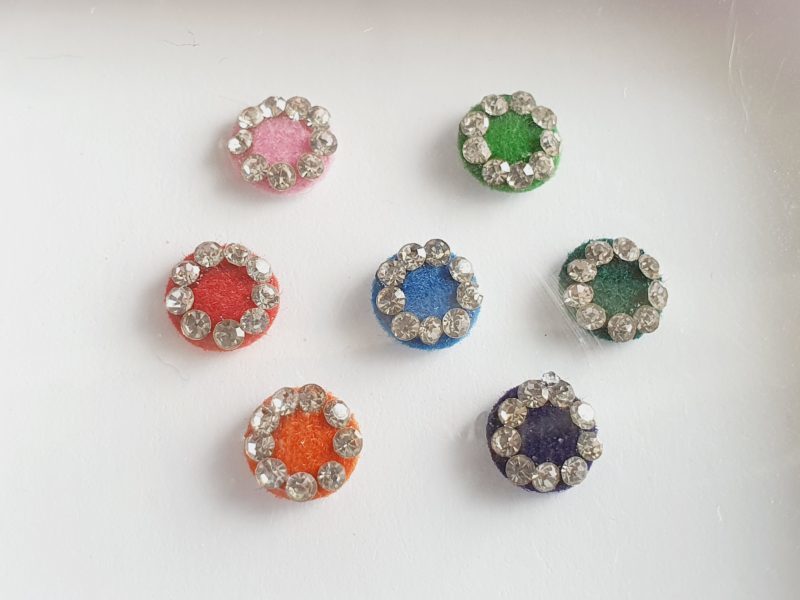PRC011 Round Coloured Crystal Fancy Bindis