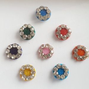 PRC013 Round Coloured Crystal Fancy Bindis  1