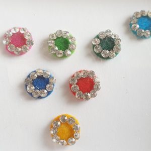 PRC014 Round Coloured Crystal Fancy Bindis  1