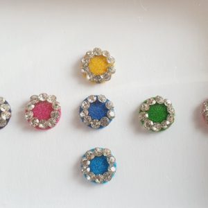 PRC017 Round Coloured Crystal Fancy Bindis  1