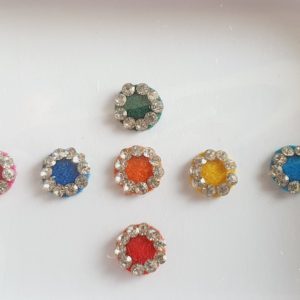 PRC018 Round Coloured Crystal Fancy Bindis  1