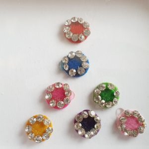 PRC020 Round Coloured Crystal Fancy Bindis  1