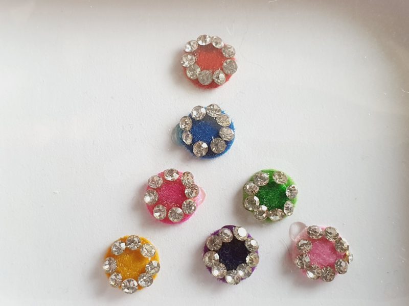 PRC020 Round Coloured Crystal Fancy Bindis