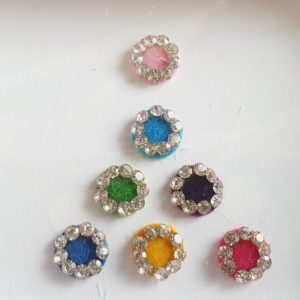 PRC021 Round Coloured Crystal Fancy Bindis  1