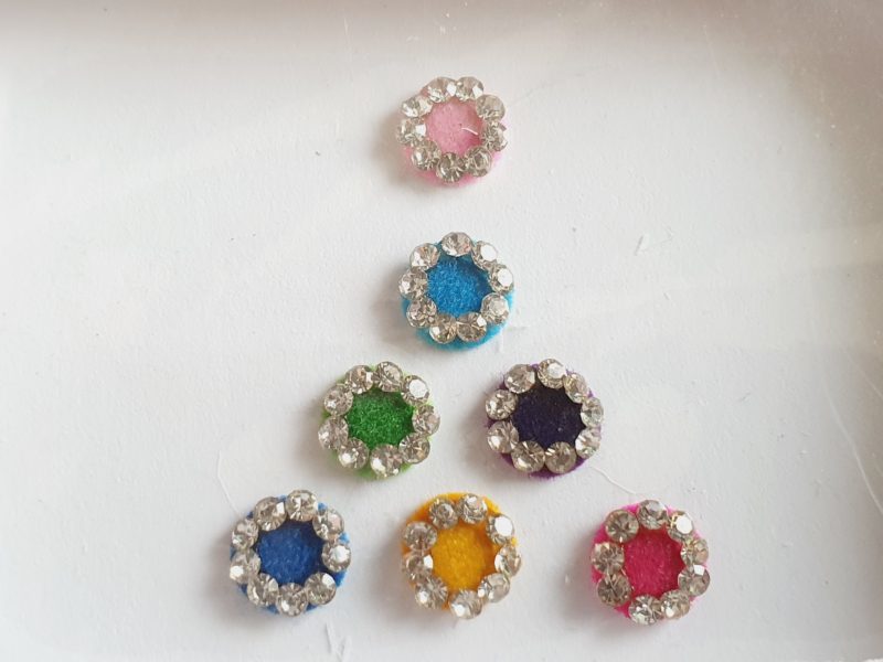 PRC021 Round Coloured Crystal Fancy Bindis