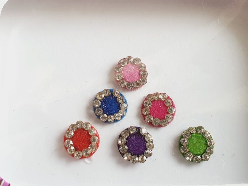 PRC025 Round Coloured Crystal Fancy Bindis
