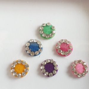 PRC026 Round Coloured Crystal Fancy Bindis  1