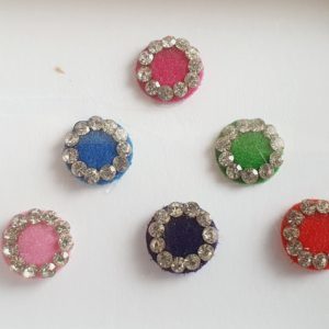 PRC027 Round Coloured Crystal Fancy Bindis  1