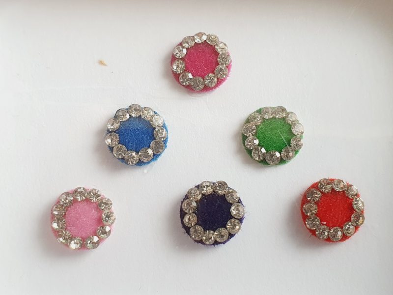 PRC027 Round Coloured Crystal Fancy Bindis