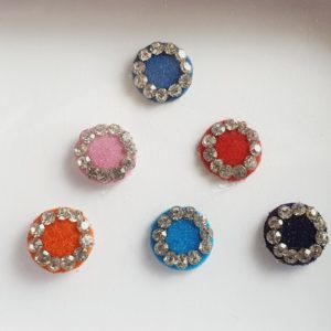 PRC030 Round Coloured Crystal Fancy Bindis  1