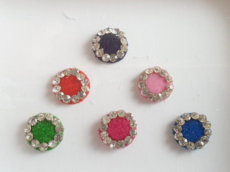 PRC031 Round Coloured Crystal Fancy Bindis