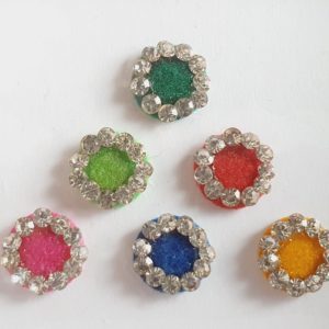 PRC036 Round Coloured Crystal Fancy Bindis  1