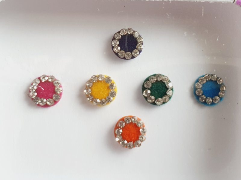 PRC040 Round Coloured Crystal Fancy Bindis