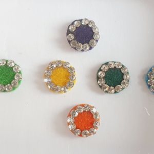 PRC041 Round Coloured Crystal Fancy Bindis  1