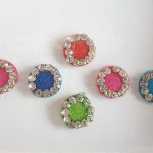 PRC043 Round Coloured Crystal Fancy Bindis  1