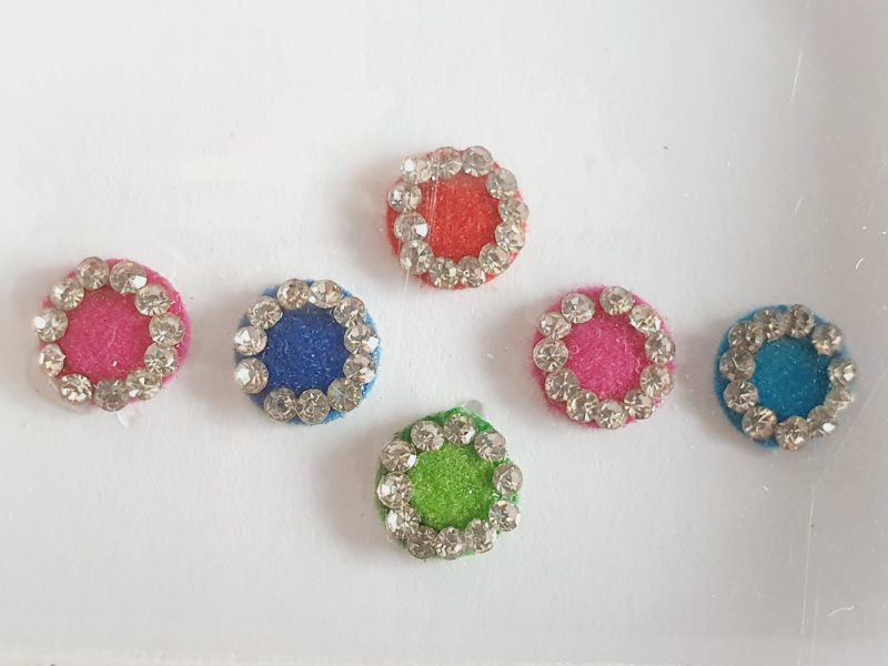 PRC043 Round Coloured Crystal Fancy Bindis