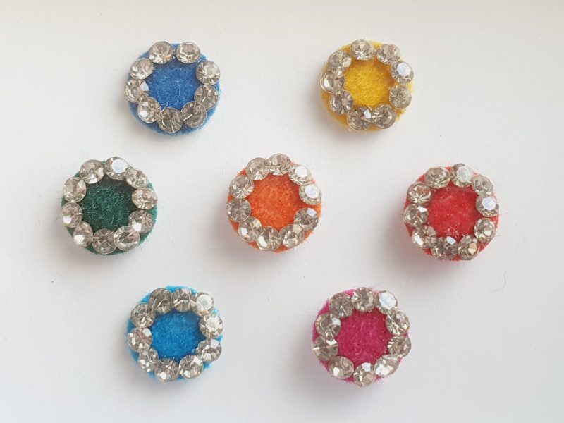 PRC049 Round Coloured Crystal Fancy Bindis