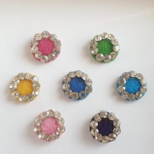 PRC050 Round Coloured Crystal Fancy Bindis  1