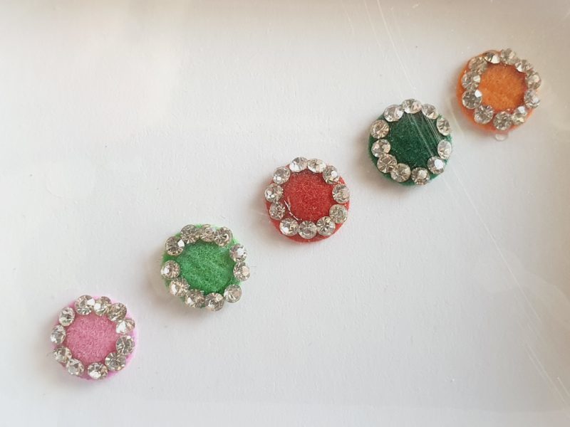 PRC051 Round Coloured Crystal Fancy Bindis
