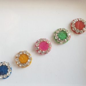 PRC053 Round Coloured Crystal Fancy Bindis  1