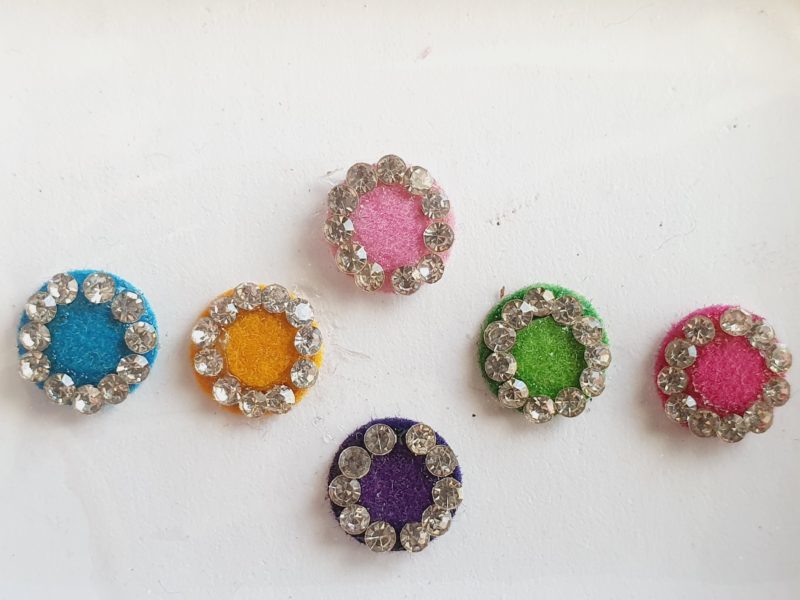 PRC054 Round Coloured Crystal Fancy Bindis