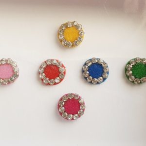 PRC056 Round Coloured Crystal Fancy Bindis  1