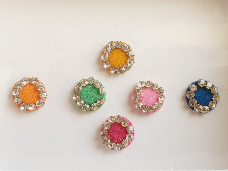 PRC057 Round Coloured Crystal Fancy Bindis