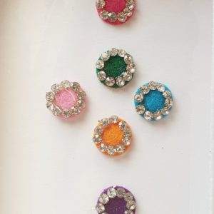 PRC060 Round Coloured Crystal Fancy Bindis  1